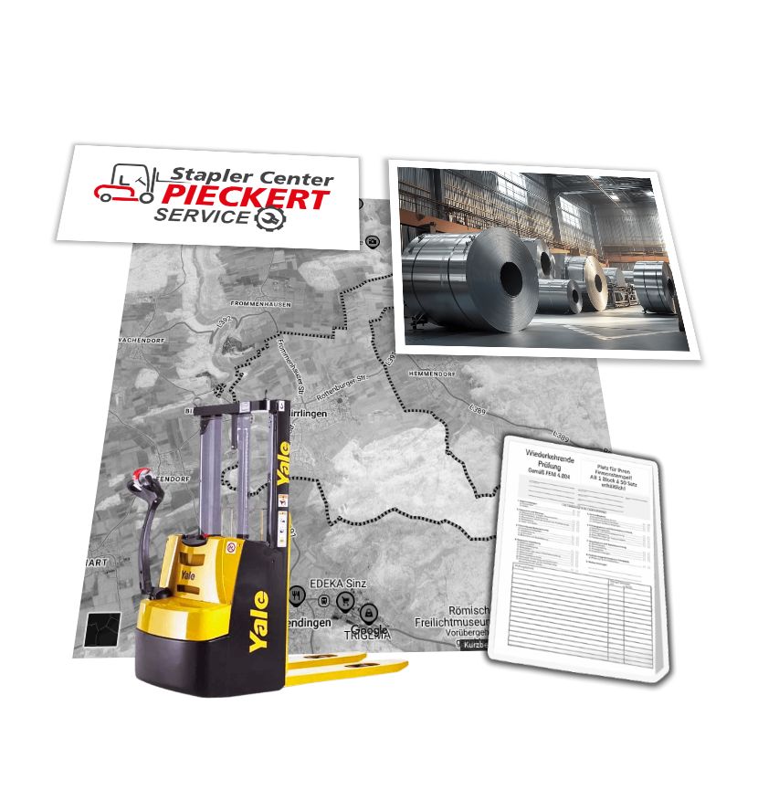 Gabelstapler Service-Auftrag in Hirrlingen / Yale MS10E / UVV-Prüfung Wartung-Reparatur Yale MS10E