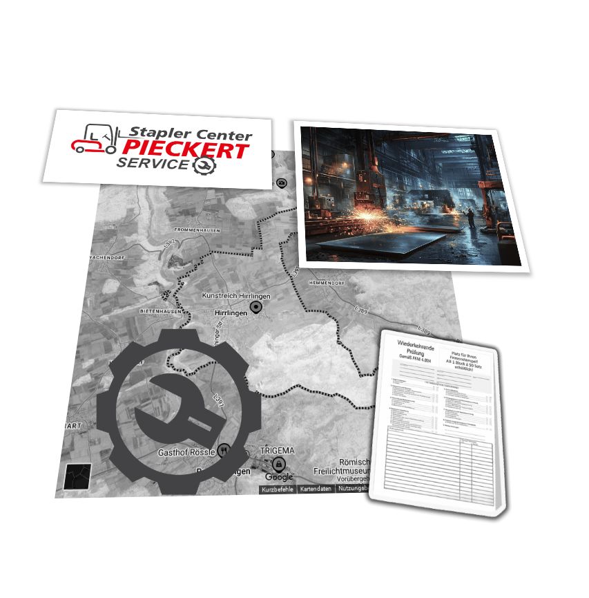 Gabelstapler Service-Auftrag in Hirrlingen / Yale 6103 / UVV-Prüfung Wartung-Reparatur Yale 6103