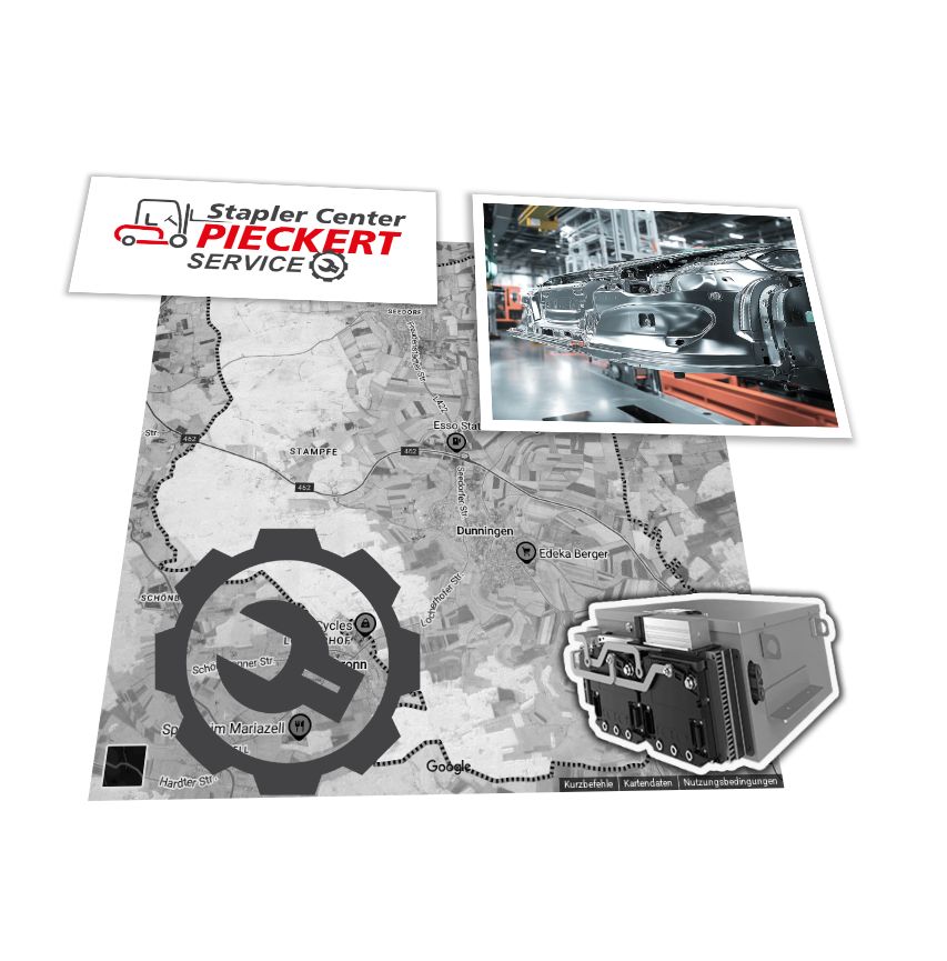 Stapler Batterie: Linde L-E14 / Service-Auftrag in Dunningen Linde L-E14