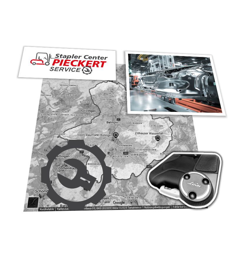 Linde Stapler R25 in Balingen / Lenkung - Service Auftrag Linde R25