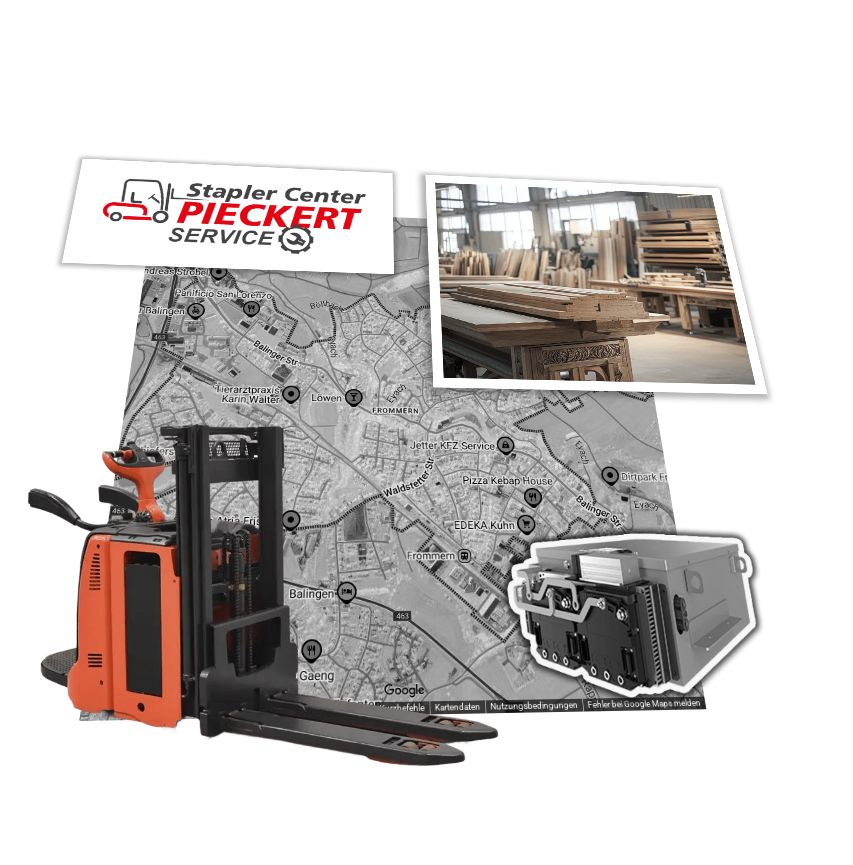 Linde Stapler L14LAP in Balingen - Frommern / Batterie - Service Auftrag Linde L14LAP