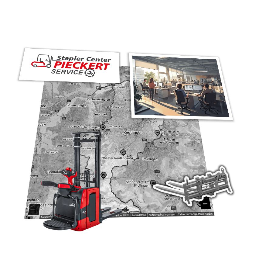 Linde Stapler L14 in Reutlingen / Gabelträger - Service Auftrag Linde L14