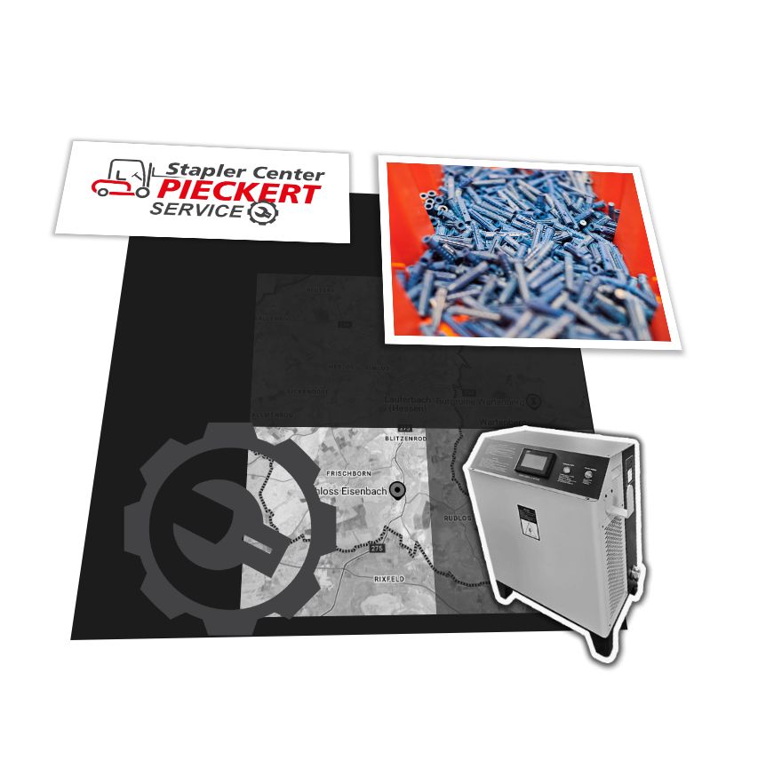 Linde Stapler DIVERS in Lauterbach / Ladegerät - Service Auftrag Linde DIVERS