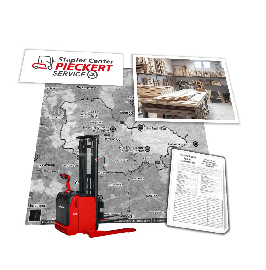 Gabelstapler Service-Auftrag in Herrenberg / Linde L16 / UVV-Prüfung Wartung-Reparatur Linde L16