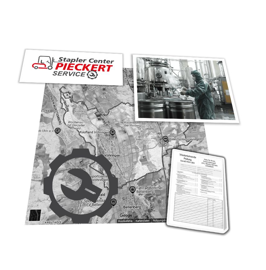 Gabelstapler Service-Auftrag in Vöhringen / Hyster J2.0XNT / UVV-Prüfung Wartung-Reparatur Hyster J2.0XNT