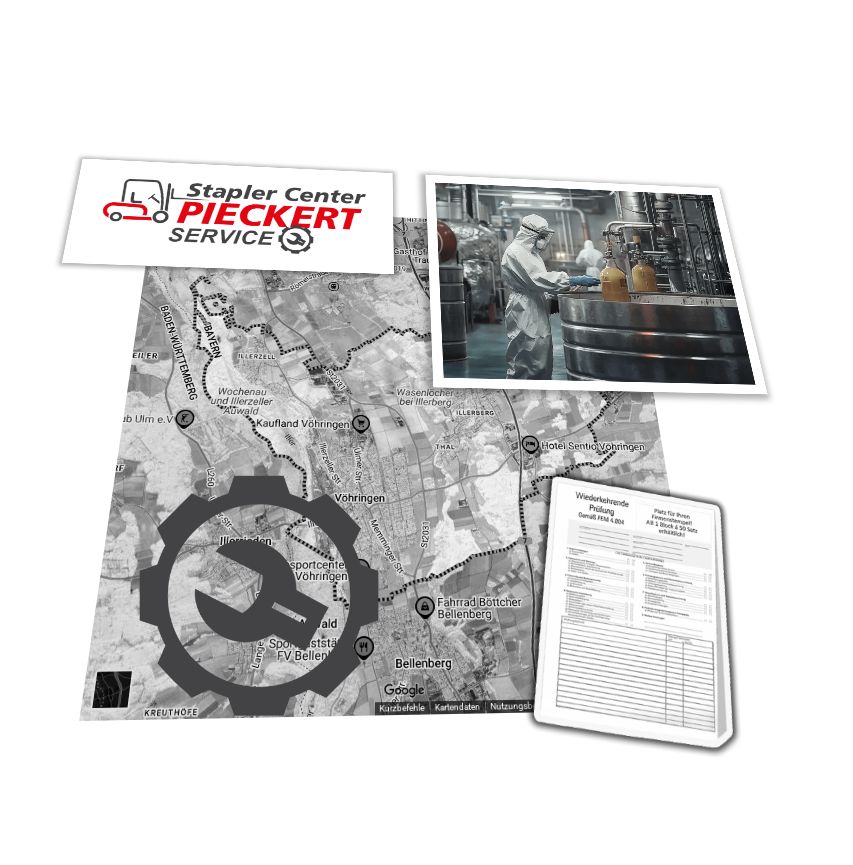 Gabelstapler Service-Auftrag in Vöhringen / Hyster S1.6AC / UVV-Prüfung Wartung-Reparatur Hyster S1.6AC