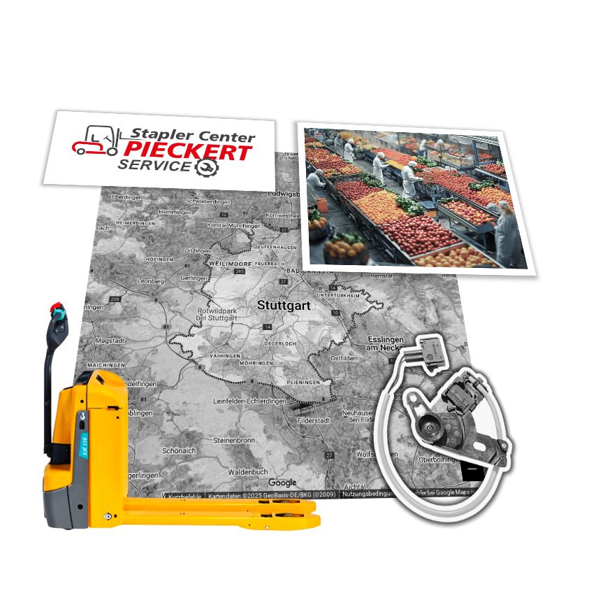 Jungheinrich Stapler EJE116 in Stuttgart / Deichsel - Service Auftrag Jungheinrich EJE116