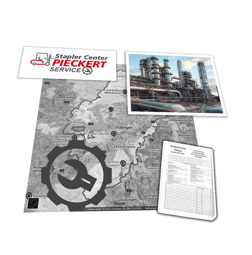 Jungheinrich Stapler ESR20 in Tübingen / UVV-Prüfung - Service Auftrag Jungheinrich ESR20