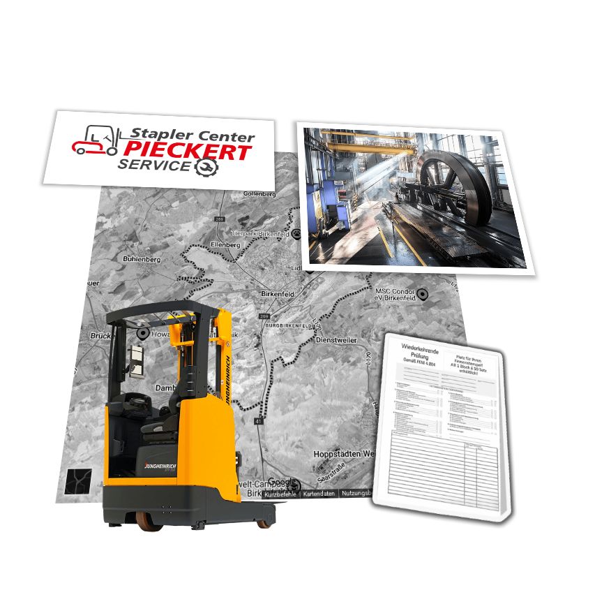 Jungheinrich Stapler ETV112 in Birkenfeld / UVV-Prüfung - Service Auftrag Jungheinrich ETV112