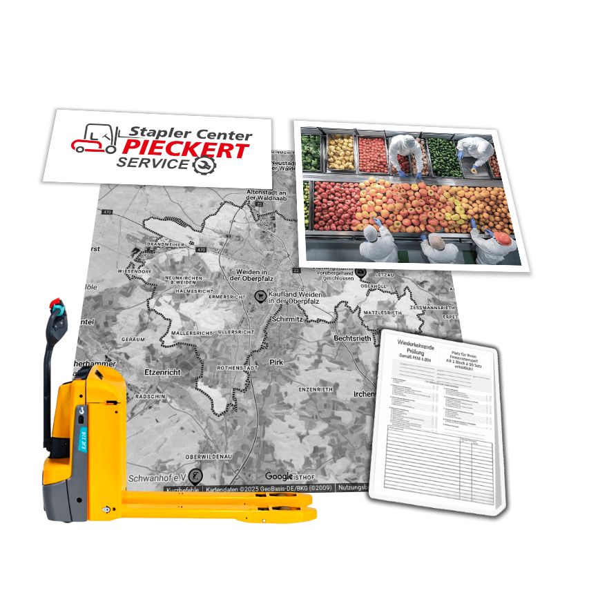 Jungheinrich Stapler EJE116 in Weiden / UVV-Prüfung - Service Auftrag Jungheinrich EJE116