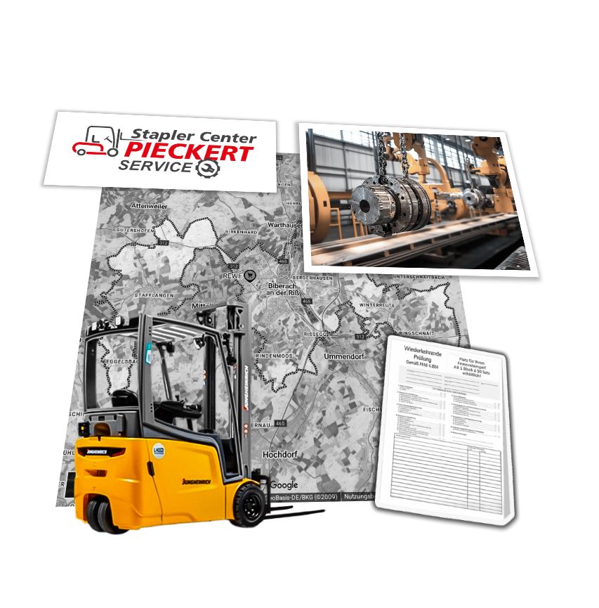 Jungheinrich Stapler EFG220 in Biberach a.d. Riß / UVV-Prüfung - Service Auftrag Jungheinrich EFG220