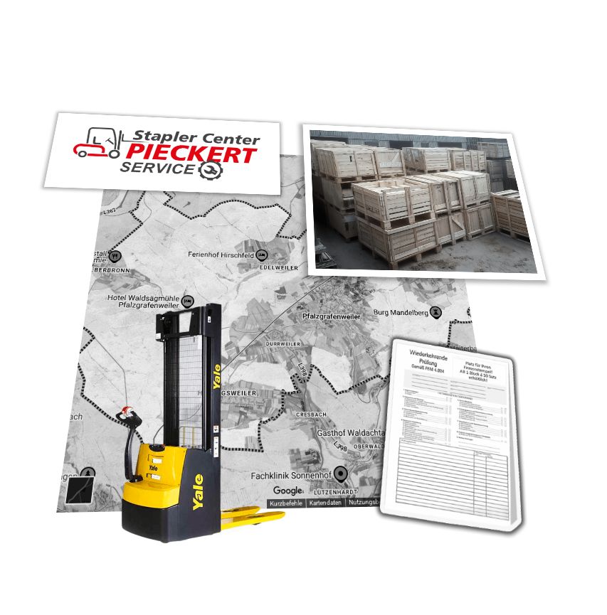 Gabelstapler Service-Auftrag in Pfalzgrafenweiler / Yale MS16AC / UVV-Prüfung Wartung-Reparatur Yale MS16AC