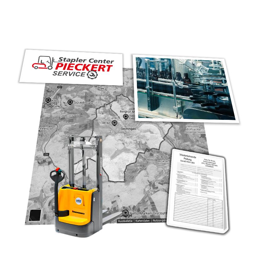 Jungheinrich Stapler EJC112 in Gechingen / UVV-Prüfung - Service Auftrag Jungheinrich EJC112